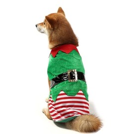 and Green Costume Festive Elf for Small Dogs to Large Dogs for Christmas Pet Clothes Holiday Photo Props Dog Christmas Costumes Small