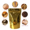 Rightpak Stand Up Pouches 50 Pieces 13cm x 21cm, Gold