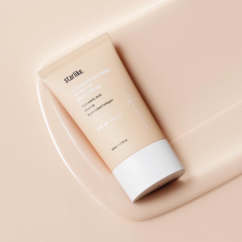 starlike Foundation Free Tone Up Sun Cream 50ml - starlike
