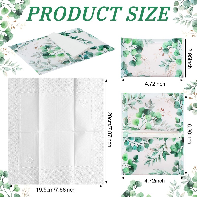 PerKoop 100 Packs Travel Size Tissues Disposable Pocket Facial Tissues