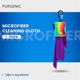 Microfiber Cloth & Glasses Wipes (1 Pack) Lens & Glasses Cleaning Cloth - Eye Glass Clean Cloths - Eyeglass Cleaning Cloth - Glass Cleaning Cloth - Camera Lenses & Gadget Delicate Screens - Tie Dye