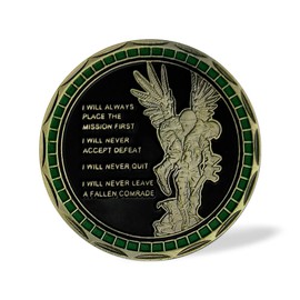 US Army Values Challenge Coin Warrior Ethos Military Coin