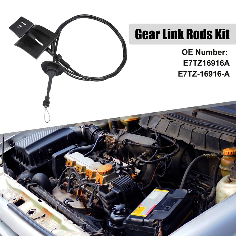 X AUTOHAUX Front Hood Latch Release Cable Fit for Ford