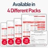 5 Pack 3-Ply Carbonless Annual Vehicle Inspection Report Forms with