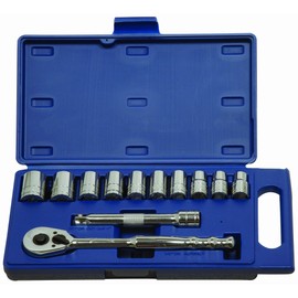 Williams 50669 1/2-Inch Drive Socket and Drive Tool Set, Metric, 12-Piece