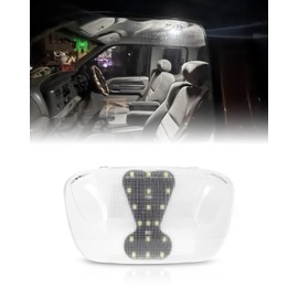 PWOBVZ LED Interior Roof Dome Light Cover Clear Lens Overhead Reading Lamp for 1999-2007 Fo-rd F250 F350 F450 F550 Excursion, F150 Expedition Mustang Taurus, 6000K White LED Roof Dome Map Lamp, 1PCS