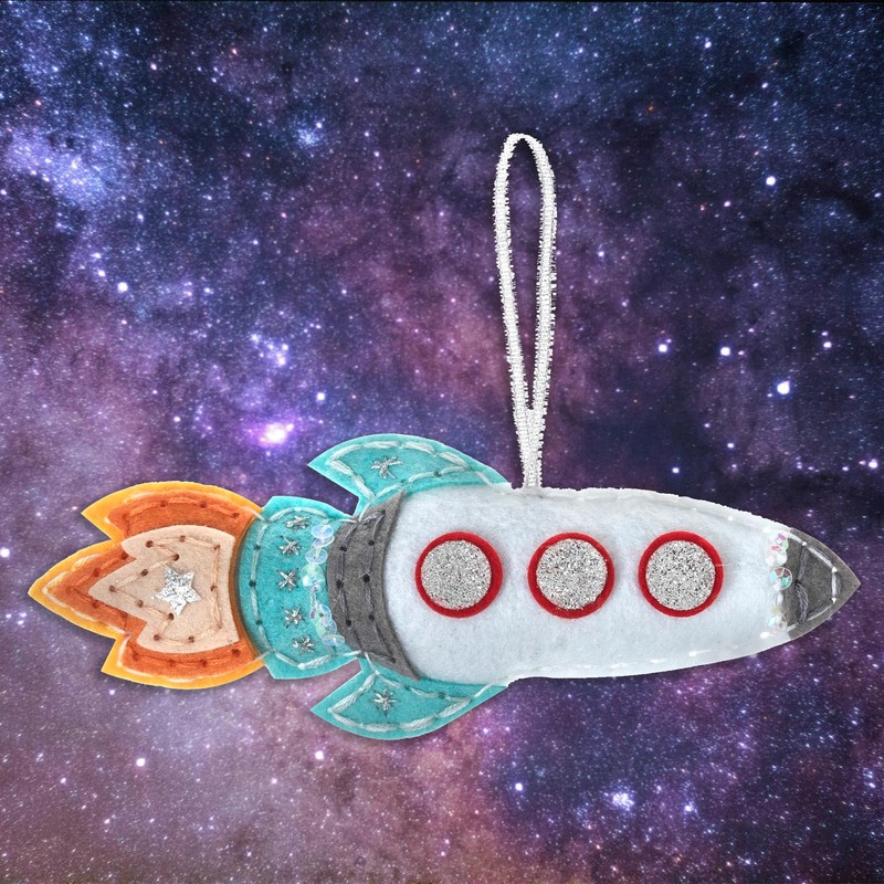 Trimits Felt Decoration Kit, Rocket