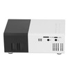 Mini Projector Built in Speakers Diffuse Reflection Imaging Black 1080P