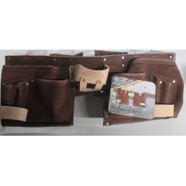 McGuire Nicholas 1499 11 Pocket Handyman Apron Tool Belt Brown Suede Leather NEW