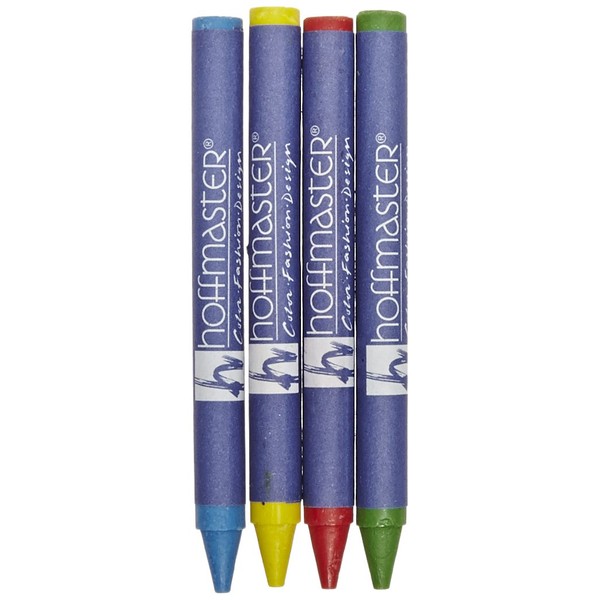 Hoffmaster 120803 Round Crayon, 90 mm Long (3.5 inches), Each case has 1,000 Crayons (4 Packs of 250 Crayons per color - Red, Blue, Green, Yellow)