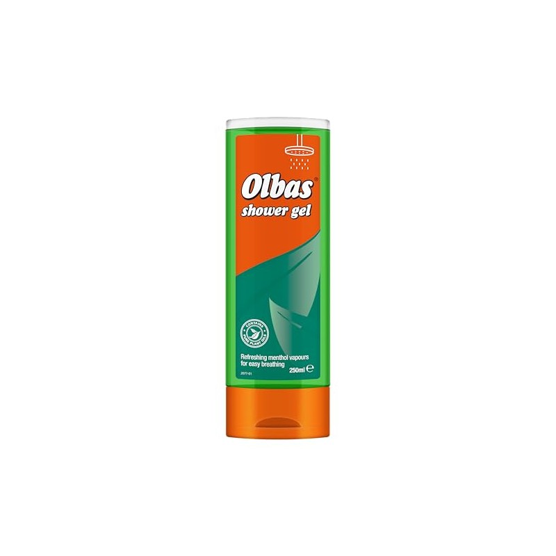 Olbas Shower Gel 250ml - Refreshing Menthol Vapours for Easy