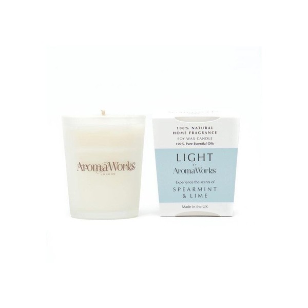 Aromaworks Light Range Spearmint & Lime Candle 10cl