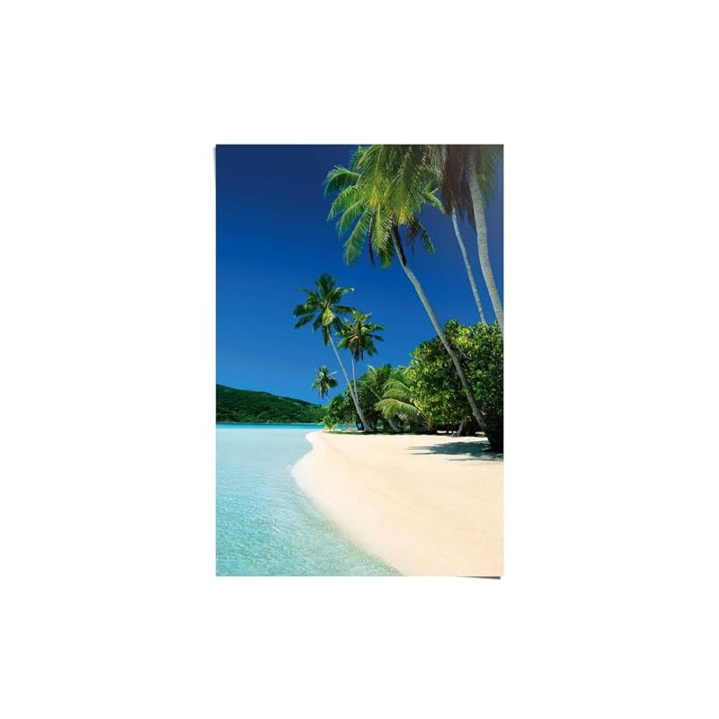 REINDERS Poster Dream Beach Paper 61 x 91.5 cm Blue