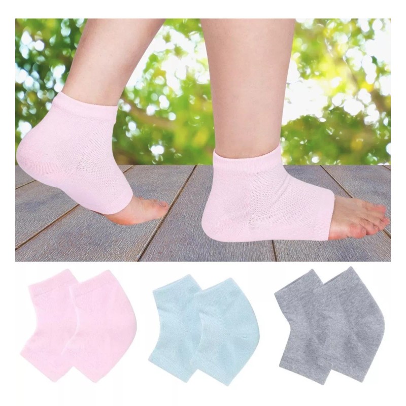 VERALY.MX Calcetines Sin Dedos Talonera Algodón Cuidado Pies 3 Pares