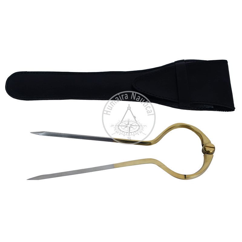 Humaira Nautical 8" British Style Navigational Dividers/Single Handed Dividers