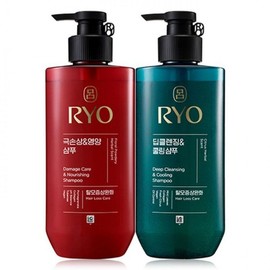 Ryo Black Yoon Saenggi Shampoo 592ml x2 Ham Bit Extreme Damage & Nutrition 592ml x2