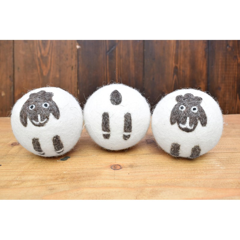 Pachamama Handmade XL Wool Tumble Dryer Balls 7cm 3 Pk