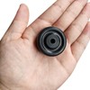uxcell 1.5-inch Diameter Rubber Wheel Skateboard Trolley Caster Pulley Black