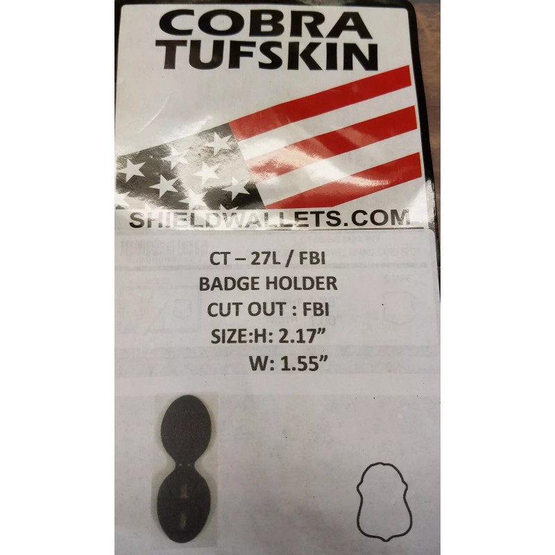 Federal Bureau of Investigation "FBI" Recessed Badge Cut-Out Neck Hanger