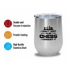 Flairy Land Chess Silver Wine Tumbler 12oz - conquer it