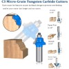 TAIWAIN 1/2" Inch Shank 41pcs Router Bit Cutting Set, Tongue
