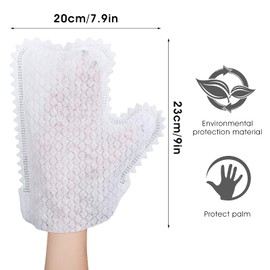 ieron 10 Pcs Cleaning Gloves, Disposable Dust Removal Gloves Dual-Sided Dust Wipes Washable Dusting Wipes Reusable Dry Wet Cleaning Gloves for Home Kitchen