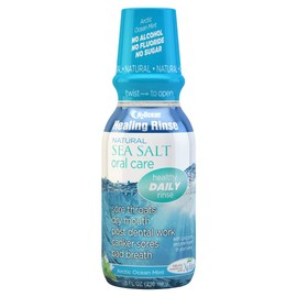 H2Ocean Arctic Ocean Mint Rinse Mouthwash, 8 Fluid Ounce with Sea Salt and Xylitol, Flouride & Alcohol Free