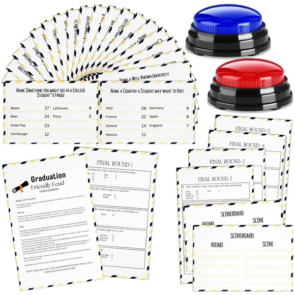 Humyoun Graduation Friendly Feud Game with 2 Answer Buzzers, Grad