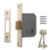 3 Lever Chrome Plated Mortice Deadlock - 63mm (2.5")