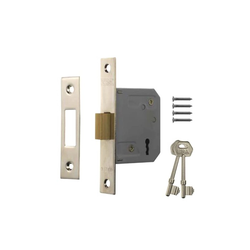 3 Lever Chrome Plated Mortice Deadlock - 63mm (2.5")
