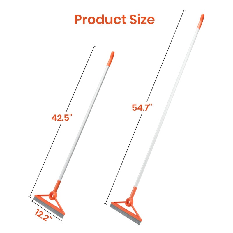MAVRIZ Air Broom with Removable Rubber Strip and Broom Bristle,