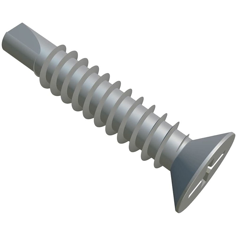 Metal Screws Self Tapping Phillips Countersunk Self Drilling Zinc Plated