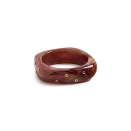 LUV AJ Women's The Ibiza Lucite Cuff, Gold, One Size