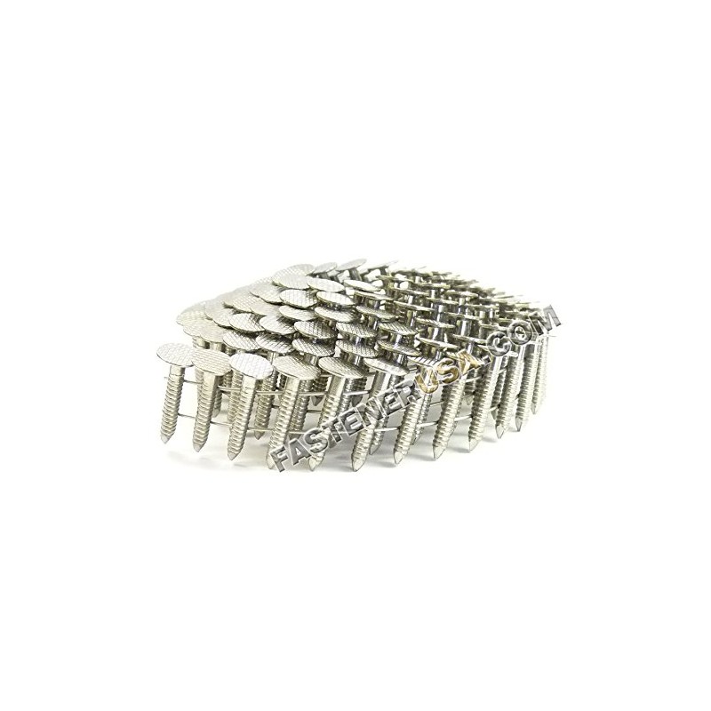 7/8" Ring 304SS Coil Roofing Nails 1,200ct
