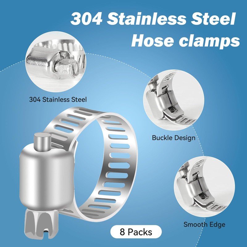 MEISHUNDA 3/8 Inch Self Sinking Aeration Hose,100 feet Weighted Pond