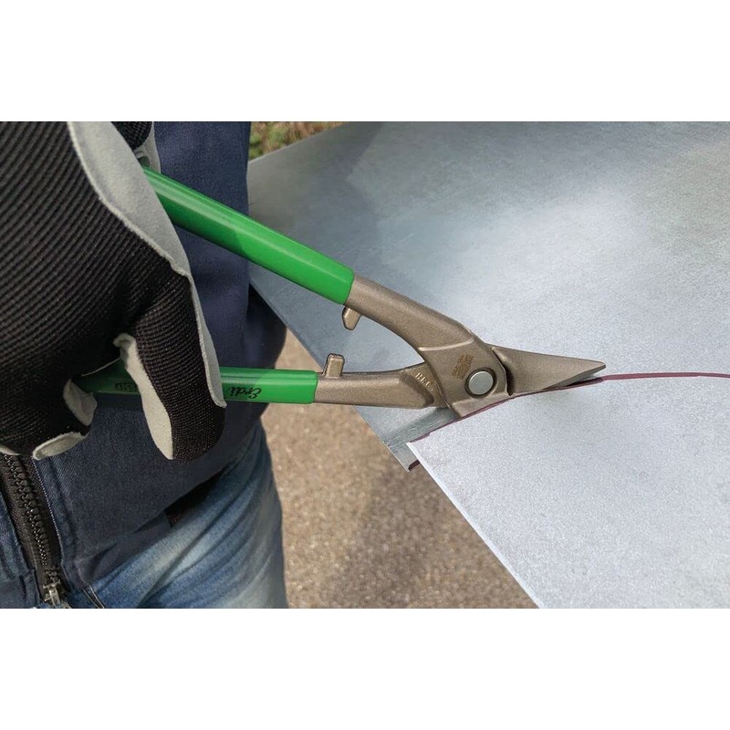 Bessey D116-260L Left Shape and Straight Cutting Snips, Blue/Grey