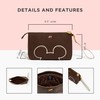 Freshly Picked Classic Zip Pouch, Mocha Mickey