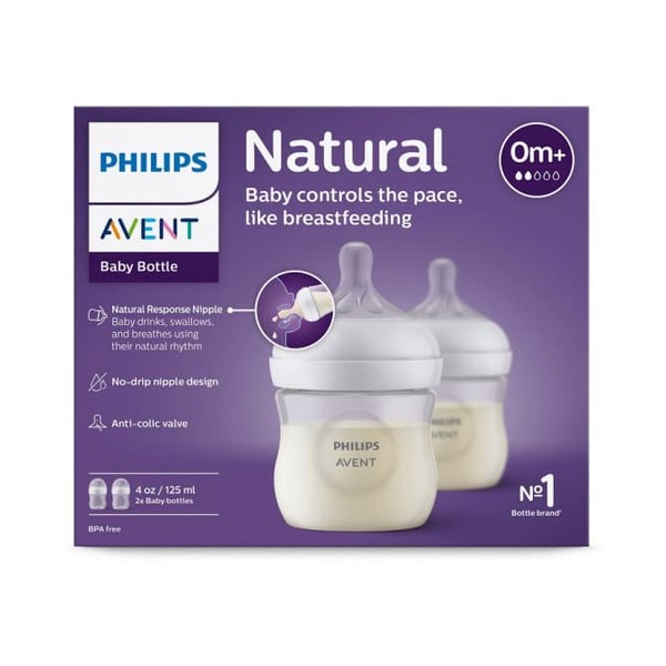 Avent Buy Avent Natural Response Baby Bottles 125ml 2 Pack