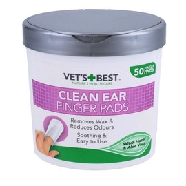 AB Tools 150PK Dog Pet Ear Cleaning Finger Pads Wipes Removes Wax Dog Hygiene