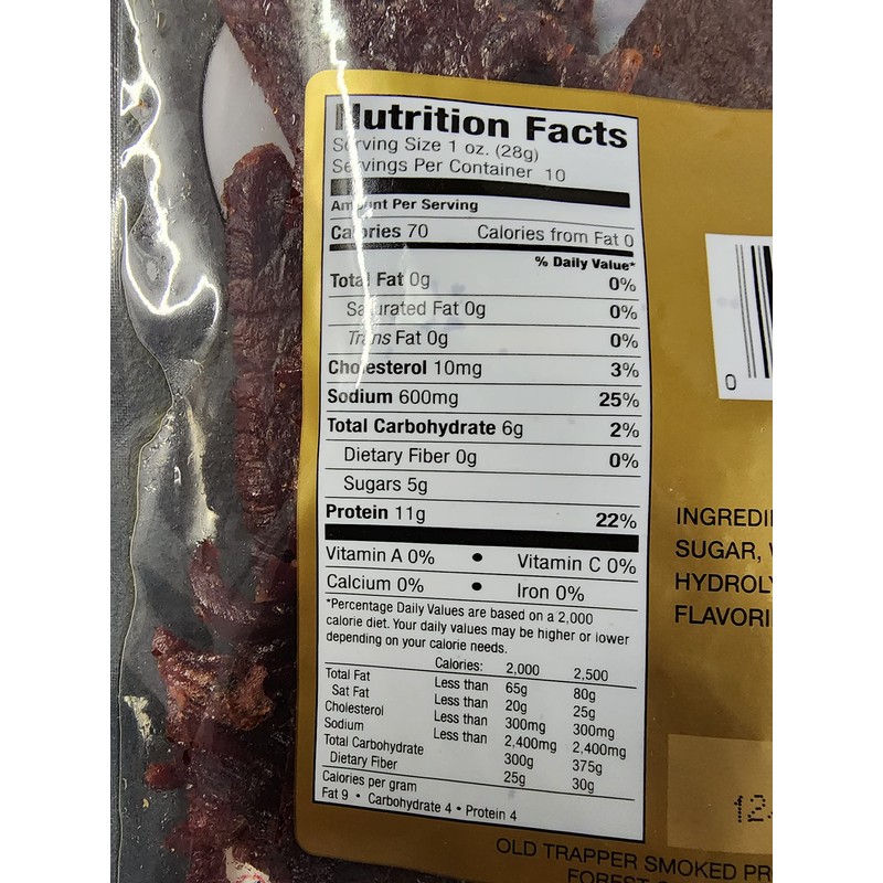 Old Trapper Old Fashioned Beef Jerky 10 oz. Bagged