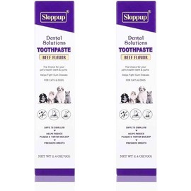 Toothpaste | Teeth Cleaning and Fresh Breath Dental Care for Huskita and Other Mixed Breed Dogs | Soothes Inflamed Gums | Safe for Puppies | Vet Formulated 2 Pack (4.8 OZ)