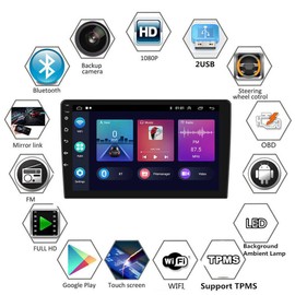 Hiolpen Touch Screen Double Din Car Stereo for Honda Civic 2000-2005 Android Auto CarPlay 9" Car Stereo Radio MP5 HD Player Car Radio Stereo Bluetooth Car Stereo