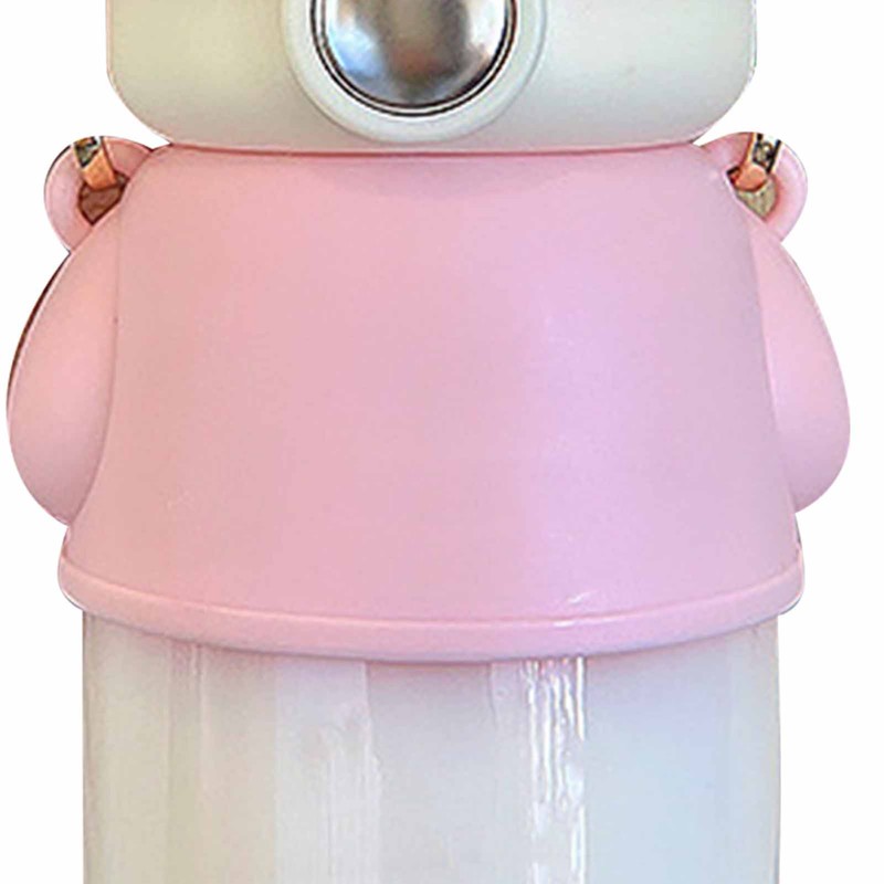 Water Bottle 620ML Large Capacity Cute Bear Shape Portable Plastic