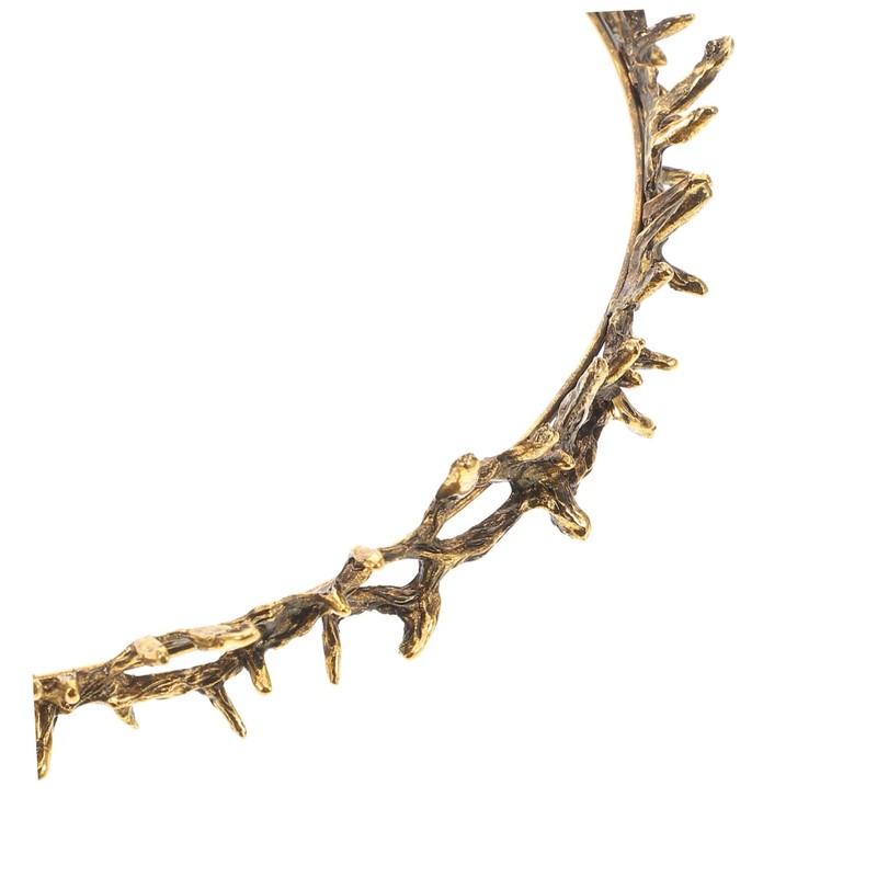 VALICLUD Golden Thorn Crown Medieval Headpiece for Men and Women