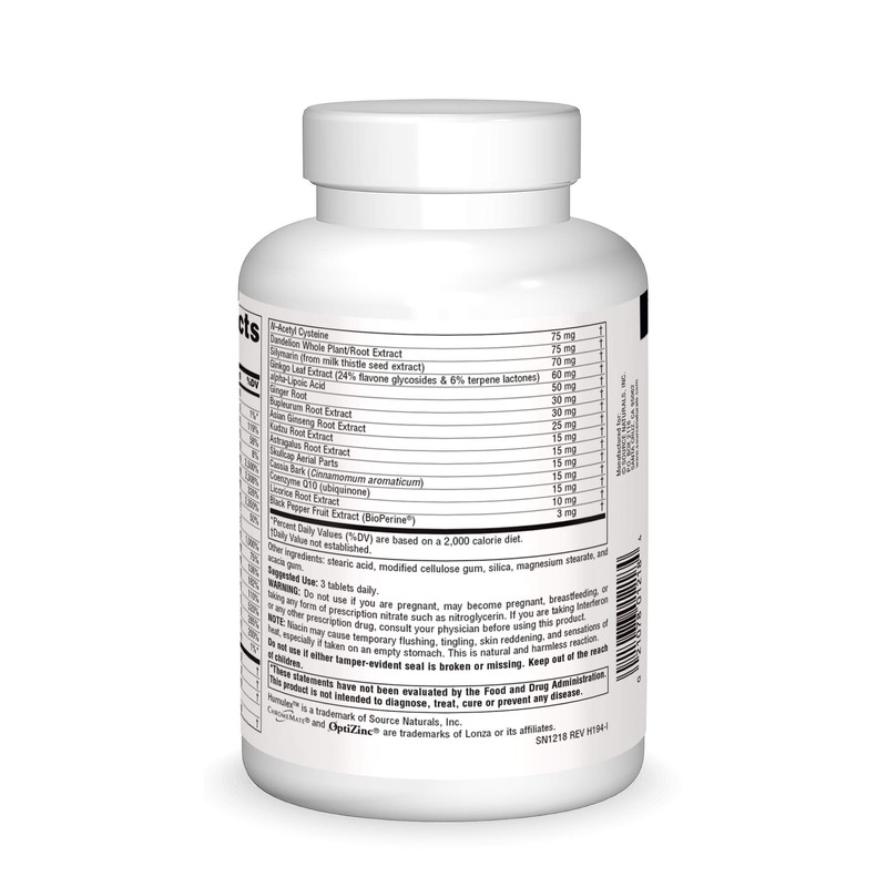 Source Naturals Fibro-Response Bio-Aligned Malic Acid & MSM,180 Tablets