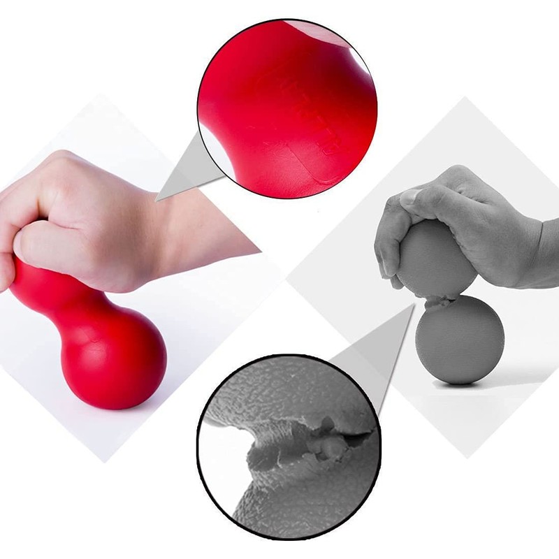 Peanut Massage Ball Roller, Double Lacrosse Ball, Acupoint Myofascial Release