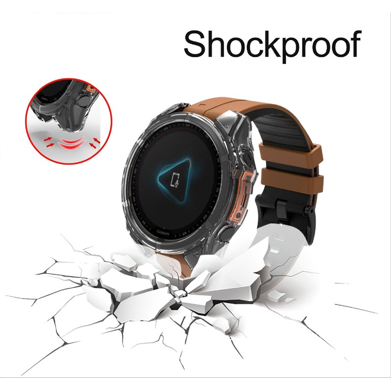 GIOPUEY Case Compatible with Garmin Fenix 8 51 mm AMOLED,