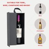 RYDDOY Wine Gift Box, 12.8x3.7x3.7 Inches Black Wine Bottle Boxes