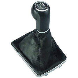 Do!LED Gear Knob / Gear Stick Gaiter and Frame in Chrome Look Compatible with Vauxhall Astra H 2004-2010 - All Models with 6 Speed Manual Transmission