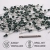 SKIR'CO (100 pcs) Painted Blind Rivets 4.0 x 8 mm,